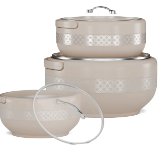 Graceware - Brighton Hotpot Silver - Set of Three