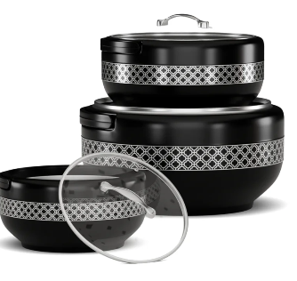 Graceware - Brighton Hotpot Silver - Set of Three