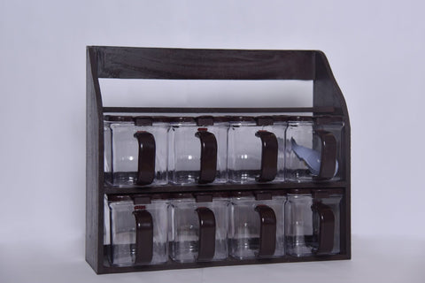Hi Class Wood Spice Rack 8 pcs