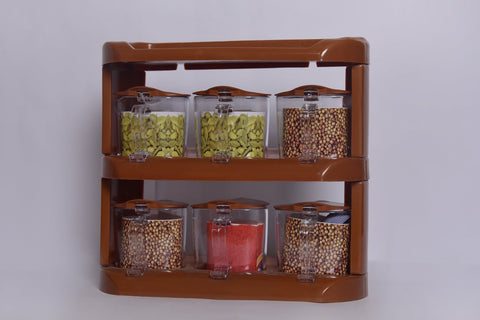 Crown Spice Rack 6pcs