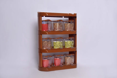 Crown Spice Rack 9pcs