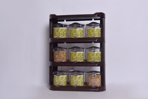 Crown Spice Rack 9pcs