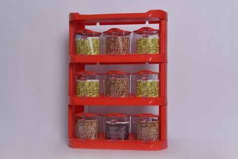 Crown Spice Rack 9pcs