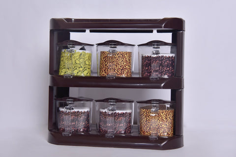 Crown Spice Rack 6pcs